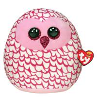 Bufniță roz Pinky 22 cm (Squishy Boos)