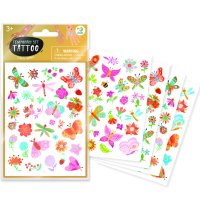 Set de tatuaje temporare pentru copii „Vise cu flori”, 120 buc.