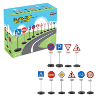 Set de joc „Indicatoare rutiere” pe stand Set de joc „Indicatoare rutiere” pe stand