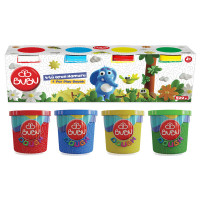 Plastilină de modelat în borcănele, 4 x 125 g Plastilină de modelat în borcănele, 4 x 125 g