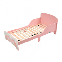 Pat Junior cu protecții laterale Pink Forest, U-Grow Pat Junior cu protecții laterale Pink Forest, U-Grow