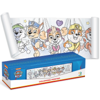 Poster de colorat pentru copii „Echipa”, seria Patrula Cățelușilor, 70 cm Poster de colorat pentru copii „Echipa”, seria Patrula Cățelușilor, 70 cm