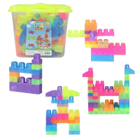 Set de construcție Găleată cu blocuri neon „Play Blox”, 107 piese Set de construcție Găleată cu blocuri neon „Play Blox”, 107 piese