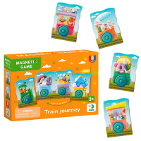 Joc magnetic „Călătorie cu trenul”, 8 elem. Joc magnetic „Călătorie cu trenul”, 8 elem.