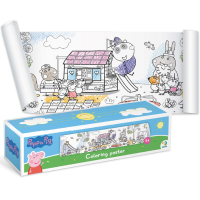 Poster de colorat pentru copii „Timp de joacă”, seria Peppa Pig, 70 cm Poster de colorat pentru copii „Timp de joacă”, seria Peppa Pig, 70 cm