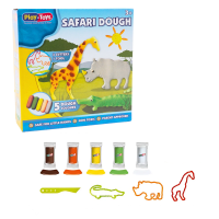Set de modelare „Safari” – 5 culori și forme de animale Set de modelare „Safari” – 5 culori și forme de animale