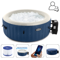 INTEX Jacuzzi SPA gonflabil “PureSpa Bubble Blue” 180х66 cm, 677L, 4 persoane INTEX Jacuzzi SPA gonflabil “PureSpa Bubble Blue” 180х66 cm, 677L, 4 persoane
