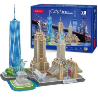3D puzzle “Atracții turistice a New York-ului”, 114 elemente