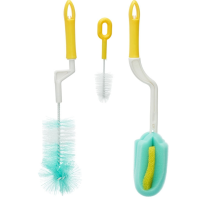 Set de perii pentru biberoane, rotative 360° Set de perii pentru biberoane, rotative 360°