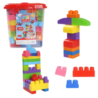 Set de construcție Găleată cu blocuri strălucitoare „Play Blox”, 83 piese Set de construcție Găleată cu blocuri strălucitoare „Play Blox”, 83 piese