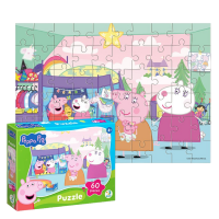 Puzzle „Purcelușii și miei”, seria Peppa Pig, 60 elem. Puzzle „Purcelușii și miei”, seria Peppa Pig, 60 elem.