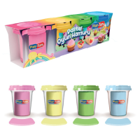 Set de plastilină în tub, pastel, 4 buc. Set de plastilină în tub, pastel, 4 buc.