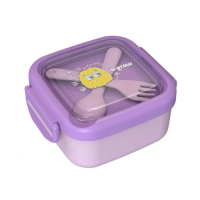Caserolă 2 în 1 cu Linguriță și Furculiță, Mov, U-Grow Caserolă 2 în 1 cu Linguriță și Furculiță, Mov, U-Grow
