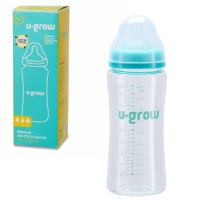 Biberon din sticlă, 260 ml, cu 2 tetine suplimentare Biberon din sticlă, 260 ml, cu 2 tetine suplimentare