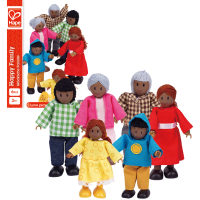 Детский набор мини — кукол «Happy Family African American»
