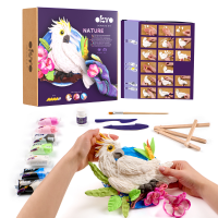 Set creativ DIY cu plastilină aerată Air Clay „Cacadu”