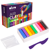 Набор для творчества из воздушного пластилина Air Clay OKTO, 9 шт. х 6 г. Набор для творчества из воздушного пластилина Air Clay OKTO, 9 шт. х 6 г.
