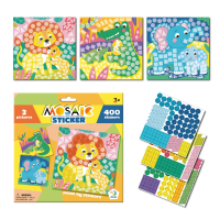 Mozaic cu abțibilduri „Zoo”, 400 elem. Mozaic cu abțibilduri „Zoo”, 400 elem.