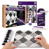 Объемная 3D картина из воздушного пластилина Air Clay 30×30 см — Монохромная гармония Объемная 3D картина из воздушного пластилина Air Clay 30×30 см — Монохромная гармония