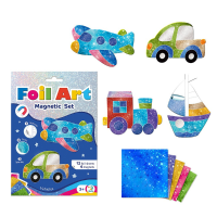 Set magnetic creativ cu folie „Transport” Set magnetic creativ cu folie „Transport”