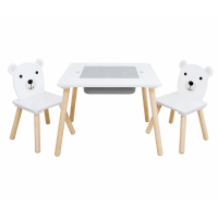 Set măsuța și 2 scaunele „Bear”, U-Grow