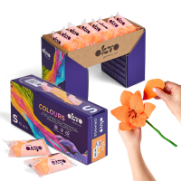 Воздушный оранжевый пластилин Air Clay OKTO Colours, 10 шт. х 6 г, размер S