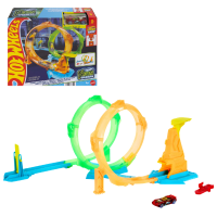 Трек Hot Wheels Neon Speeders «Двойная петля»