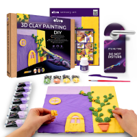 Объемная 3D картина из воздушного пластилина Air Clay 30×30 см — Лавандовый полдень Объемная 3D картина из воздушного пластилина Air Clay 30×30 см — Лавандовый полдень