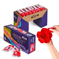 Воздушный красный пластилин Air Clay OKTO Colours, 10 шт. х 6 г, размер S