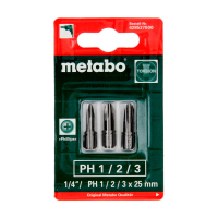 Set biți 3 buc. Metabo (628537000)