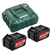 Комплект аккумуляторов Metabo Li-ion 2x5.2 Ah + ASC 30-36 V Комплект аккумуляторов Metabo Li-ion 2x5.2 Ah + ASC 30-36 V