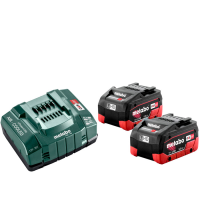 Set acumulatori Metabo LiHD 2x5.5 Ah + ASC 145