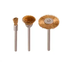 Set de mini-perii din sârmă de alamă Wolfcraft (2740000) Set de mini-perii din sârmă de alamă Wolfcraft (2740000)