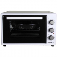 Духовка Электрическая ZANETTI CE 37 WHITE 420x509x305, 37 л,1400 вт,Таймер,Гриль,два протевня,белый,
