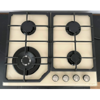 Плита Zanetti 1150 GC TURBO CREM 4 газ конфорки,турбо конфорка.Газ-контроль.Решетка чугунная.панел управления спереди .Электроподжиг.закаленное стекло.Беж