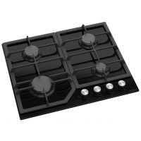 Плита Zanetti ECO 1150 BLACK 4 газ конфорки.Решетка чугунная.панел управления спереди .Электроподжиг.закаленное стекло.черный