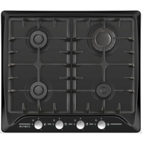 Плита Zanetti ECO 1120 BLACK 4 газ конфорки.Решетка чугунная.панел управления спереди .Электроподжиг.эмаль.черный