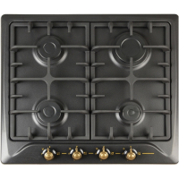 Плита Zanetti ECO 1130 BLACK RETRO 4 газ конфорки.Решетка чугунная.панел управления спереди .Электроподжиг.эмаль.черный