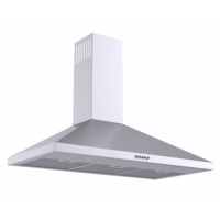 Hota de bucatarie ZANETTI PIRAMIDE WHITE(IxLxA) 657-871x596x456. Numar motoare 1/115W.3 viteze 650m3/h.2x1W becuri.ALB,