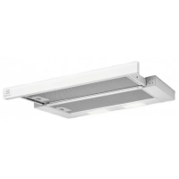 Hota de bucatarie Electrolux LFP326FWTip-telescopica. (LxAxA) 59,8x28,4x17,9 cm. Control mecanic. Număr de motoare 1, 410 m³/h, alb,