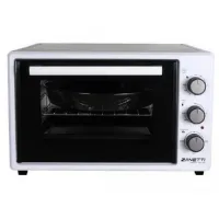 Электрическая Духовка ZANETTI CE 48 White Turbo 59X39X33,, 48 л,1600 вт,Конвекция.Таймер,Гриль,два протевня,белый,