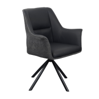 Scaun Blum Piele+Stofa Black Scaun Blum Piele+Stofa Black