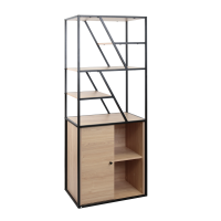 Стеллаж Agis Plus 60×40×160H Дуб/Black Стеллаж Agis Plus 60×40×160H Дуб/Black