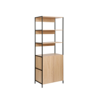 Raft Lanta L 63x41x176H Oak/Black