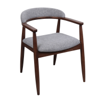 Scaun Midas Light Grey (SD207-6) + WALNUT 5544 Scaun Midas Light Grey (SD207-6) + WALNUT 5544