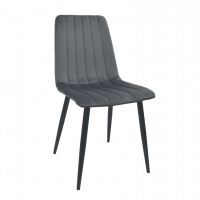 Scaun DC-90P N21 Catifea Dark Grey+Black Legs