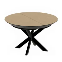Раскладной стол NOVA Шпон Natural Wood+Black Legs 127/177/227xH75s Раскладной стол NOVA Шпон Natural Wood+Black Legs 127/177/227xH75s