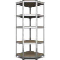 Raft metalic de depozitare Nex Budget 1800x900x400x705 mm, 5 rafturi MDF, colț, galvanizat
