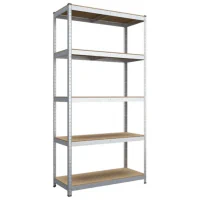 Raft metalic de depozitare Nex Standard 1800x900x400mm, 5 rafturi, MDF, galvanizat