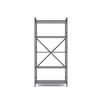 Raft metalic Nex Loft 1700x800x350 mm, 5 rafturi, PAL, Anthracite/ Anthracite